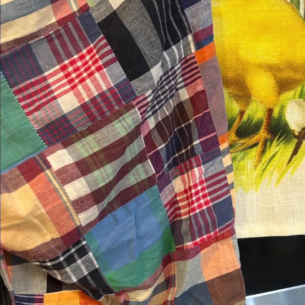 J. Crew Madras Patchwork Women's Pants vintage low fit - Picture 6 of 7